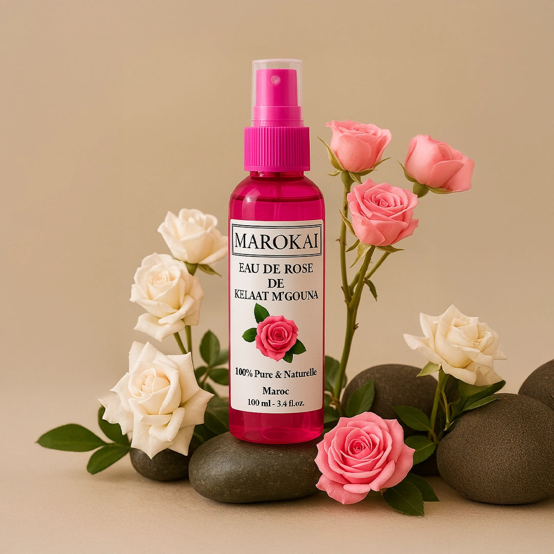 Eau Florale de Rose de Damas 100ml | 100% Naturelle pour Visage, Cheveux & Peau Éclatante