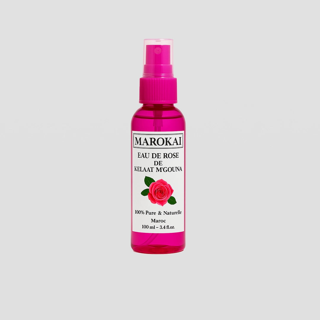 Eau Florale de Rose de Damas 100ml | 100% Naturelle pour Visage, Cheveux & Peau Éclatante