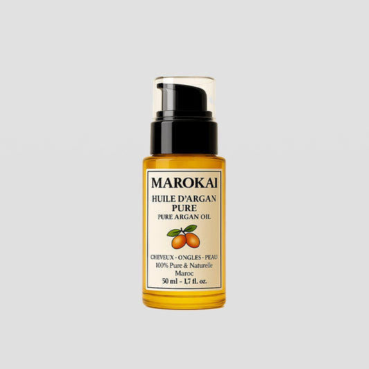Huile d’Argan 50ml | 100% Pure, Naturelle & Végan pour Cheveux, Peau & Ongles