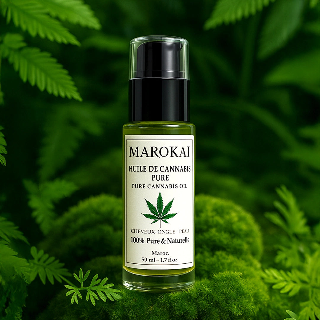 Huile de Cannabis 50ml | 100% Pure, Naturelle & Végan pour Peau