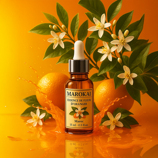 Essence Florale de Fleur d’Oranger 15ml | Naturelle & Végan pour Visage, Cheveux & Relaxation